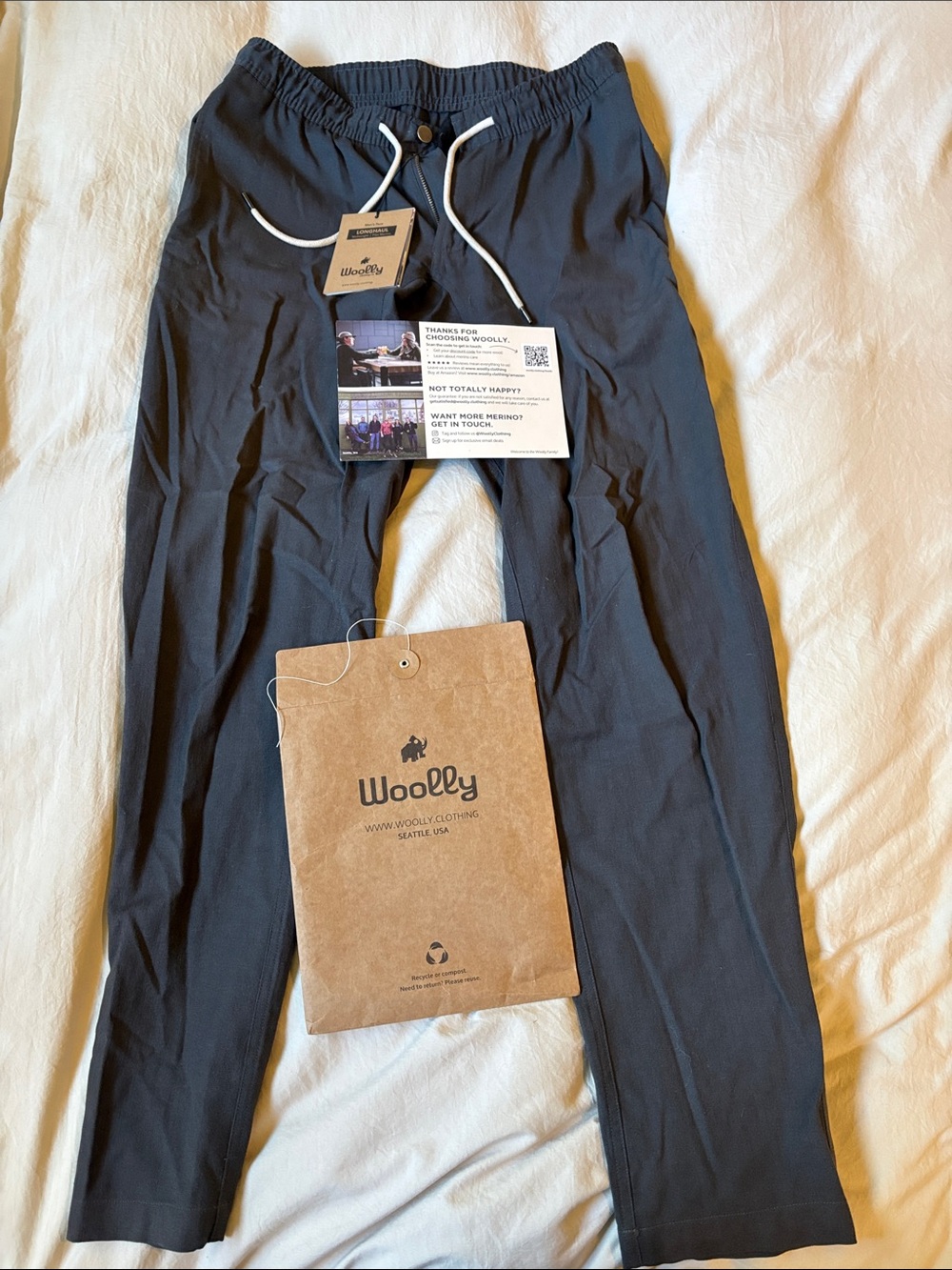 Woolly long haul mid weight flex merino men’s pant medium